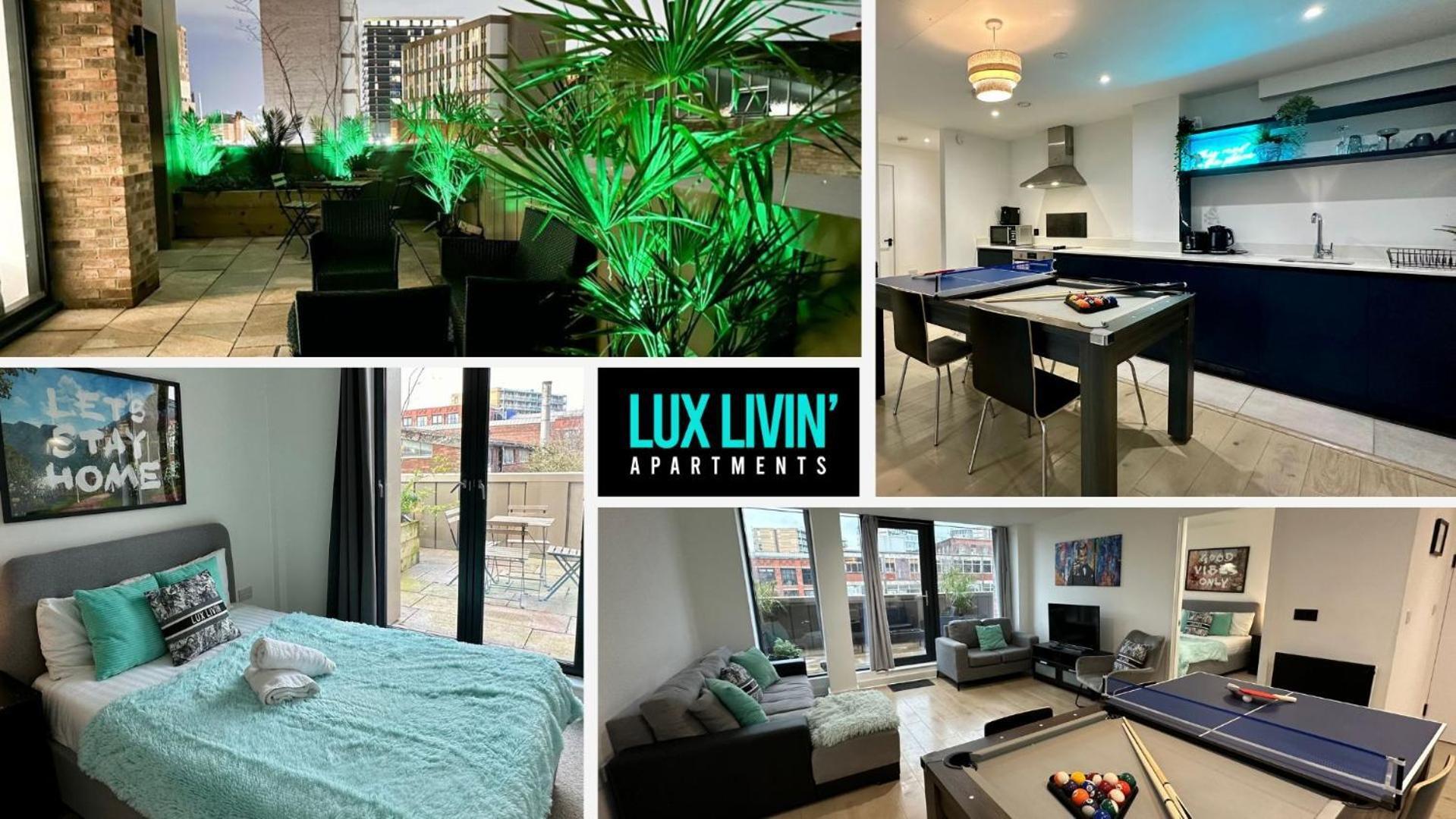 Lux Livin' Apartments - Luxury 2 Bed Apartment With Sky Garden Манчестер Екстер'єр фото
